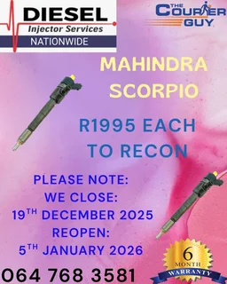 Mahindra Scorpio Diesel Injectors To Recon Or Sell On Exchange With A 6 Month Warranty