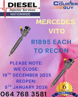 DIESEL INJECTORS TO RECON WIT A 6 MONTH WARRANTY