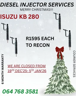 Isuzu Kb280 Diesel Injectors Sold On Exchange With A 6 Month Warranty