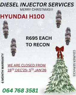 Hyundai H100 Diesel Injectors Sold On Exchange Or Recon Your Own With A 6 Month Warranty