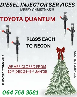 Toyota Quantum Diesel Injectors Sold On Exchange