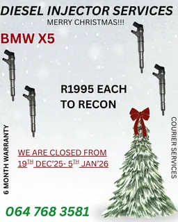 BMW X5 DIESEL INJECTORS SOLD ON EXCHANGE WITH WASHERS