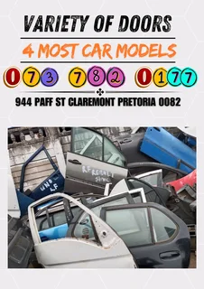 Variety of doors for sale for most car makes and models 073 782 0177