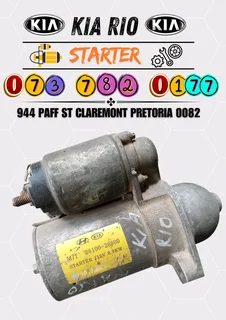 Kia Rio starter Call me for more spares 073 782 0177