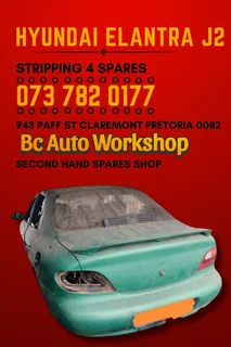 Hyundai Elantra j2 stripping for spares Call or WhatsApp me 073 782 0177