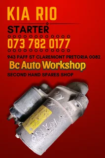 Kia Rio starter Call me for more spares 073 782 0177