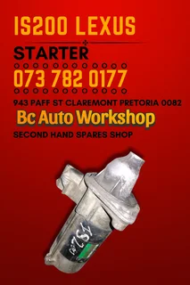 Is200 lexus starter Call or WhatsApp me 073 782 0177
