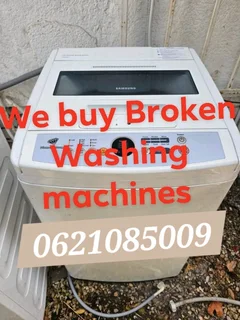 We buy broken washing machines
