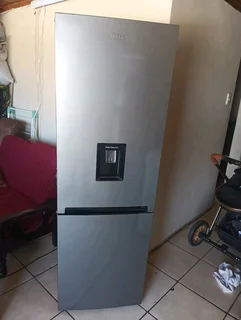 Defy silver fridge freezer with water dispenser
