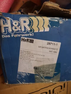 H&amp;R Drop Springs
