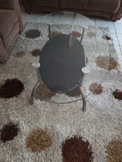 Glass top coffee table