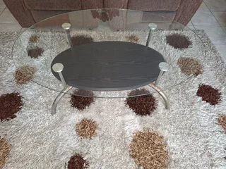 Glass top coffee table