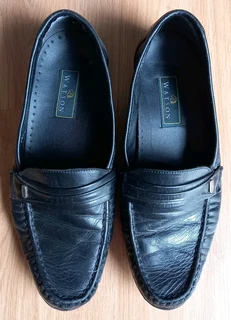 WATSON Men&#39;s Genuine Leather Slip-on Formal Shoes