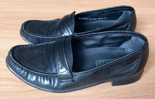 WATSON Men&#39;s Genuine Leather Slip-on Formal Shoes