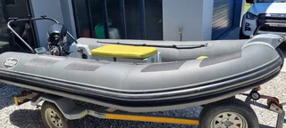 4.2 m Infanta rubberduck with 20HP 4 stroke Mercury 2021.