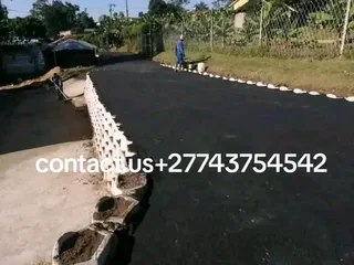 PAVING &amp; RETURNING WALLS