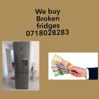 We buy working and non working fridges