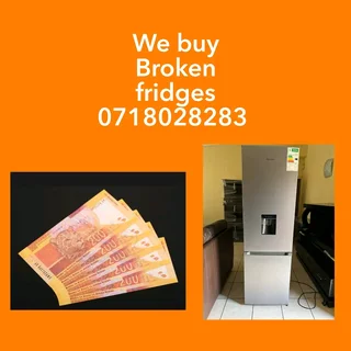 We buy working and non working fridges