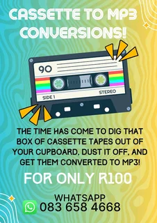 Cassette Conversions - Tape to Mp3