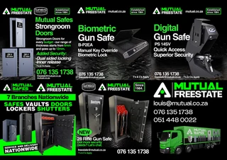 Rifle Safes, Gun Safes, Hunting Safes - Bloemfontein and Freestate