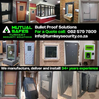 Bullet Proof (Bullet Resistant) Solutions - From Vaults, Anti-Bandit Doors to Windows.