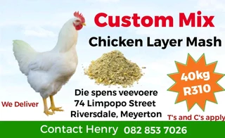CHICKEN LAYER FEED 40KG CUSTOM MIX