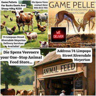 Game pellets feed for your live stock