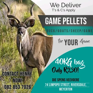 Game Pellets For Goats Sheep And Bucks