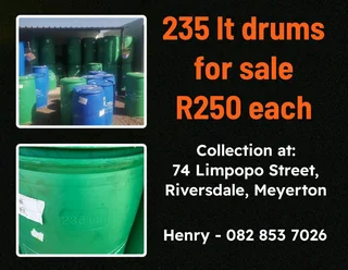Need Drums for Storing? We have 235LT 200LT &50LT in stock