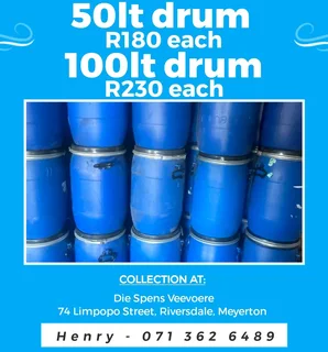 Need Drums for Storing, we have 235LT 200LT 100LT and 50LT in stock