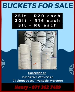 Get Hold of our Buckets at low prices