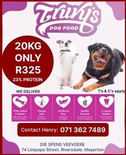 Spoil Your 4-Legged Babies with Truvy's Dog Food 20kg