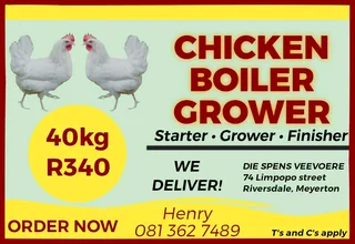 Chicken Broiler Grower Feed 40kg Custom Mix