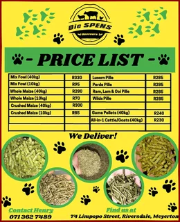 Die Spens Veevoere Your One-Stop Animal Feed Store