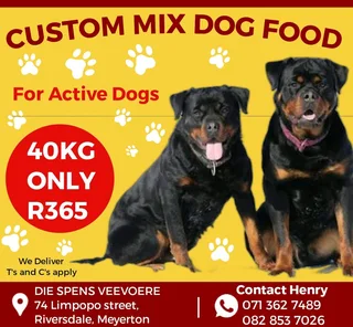 Spoil Your Furry babies with our Custom Mix Dog Food 40kg