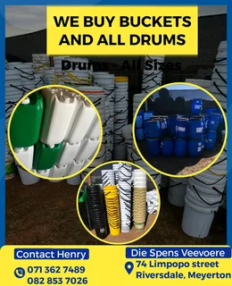 We buy your unwanted buckets and drums all sizes!