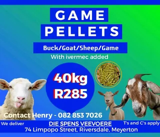 Nourish your Bucks Goats and Sheep with our Game Pellets 40kg