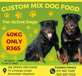 Spoil Your Furry babies with our Custom Mix Dog Food