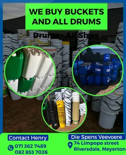 We buy your unwanted buckets and drums all sizes
