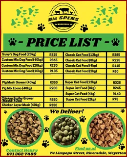 Die Spens Veevoere Your One-stop Animal Feed Store Unbeatable Value