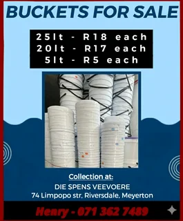 Get your hands on our top-quality buckets at unbeatable prices