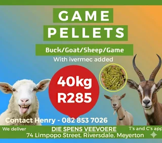 Nourish your  livestock with our Game Pellets 40kg