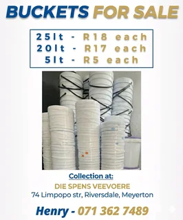 Get your hands on our top-quality buckets