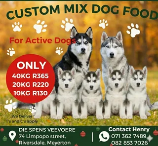 Spoil Your Furry babies with our Custom Mix Dog Food