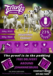Spoil Your Feline Babies with Truvy's Dog Food 20kg and 40kg available