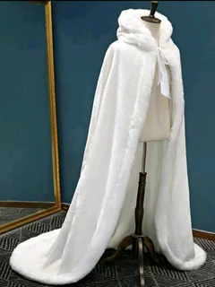White wedding cape