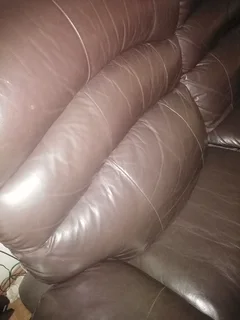 2 seater genuine leather couch