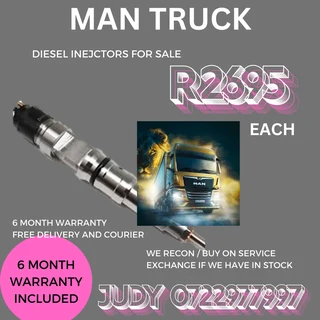 Man Truck Diesel Injectors for sale on service exchange or to recon