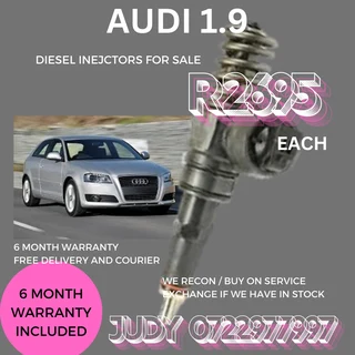 Audi 1.9 Diesel Injectors for sale on service exchange or to recon