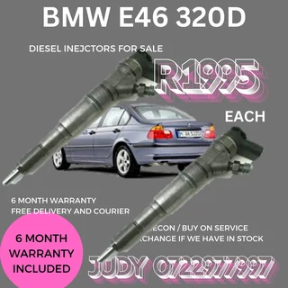 BMW E46 320D Diesel Injectors for sale on service exchange or to recon